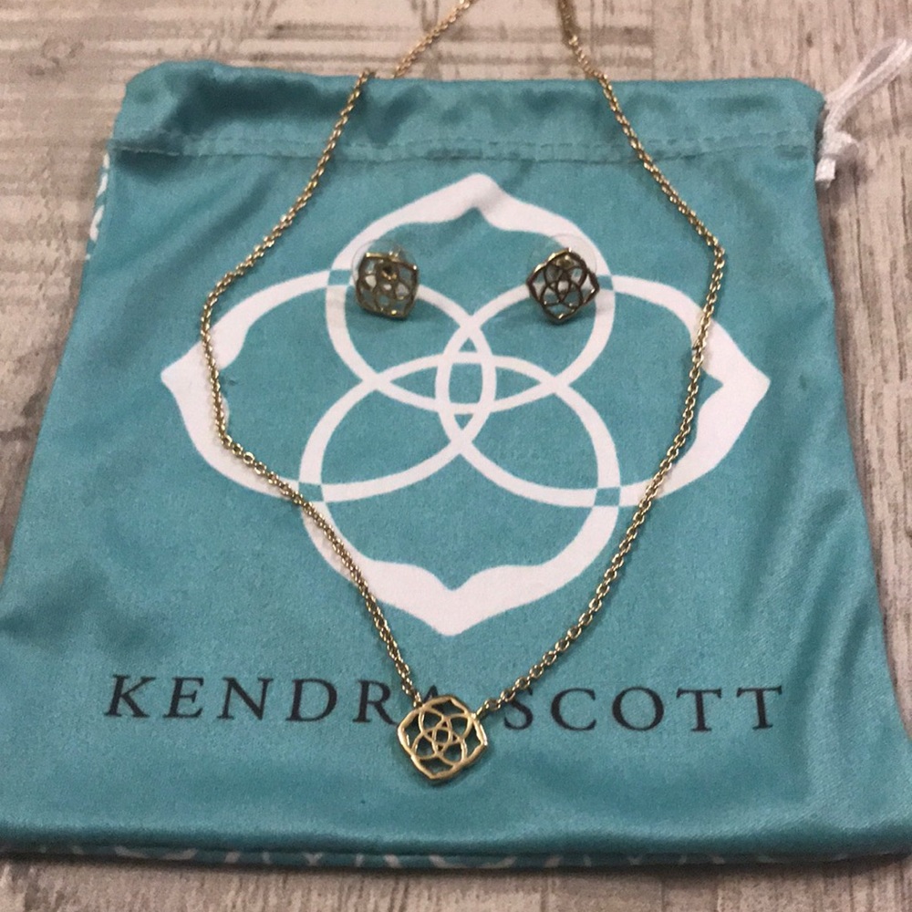 Kendra Scott Decklyn Necklace and Earrings
